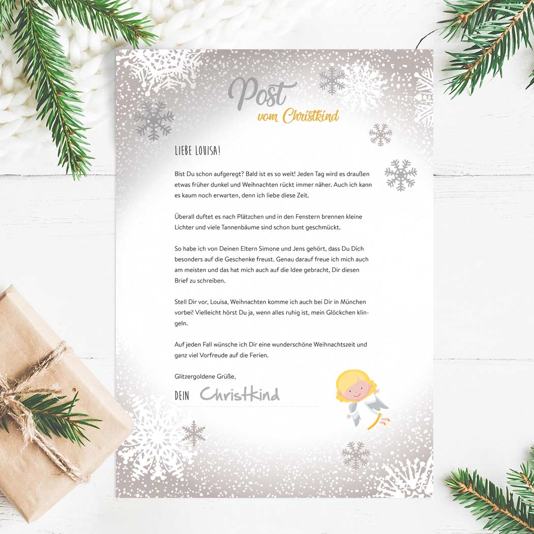 Christkind Weihnachten Post